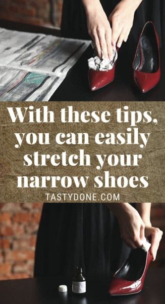 With these tips, you can easily stretch your narrow shoes