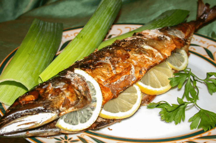 Mackerel baked in foil. Very tasty!