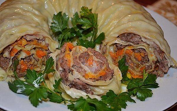 Khanum - Uzbek meatloaf. Try it, it’s very tasty and simple