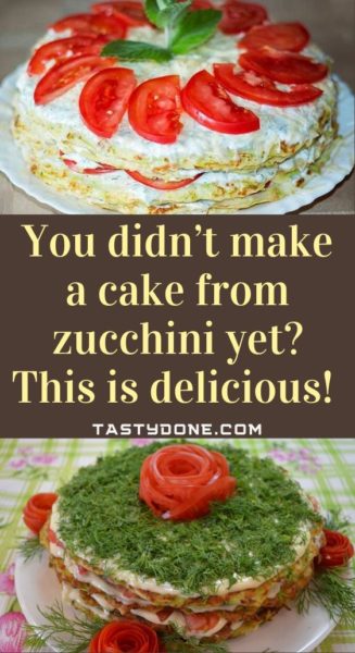 You didn’t make a cake from zucchini yet? This is delicious!