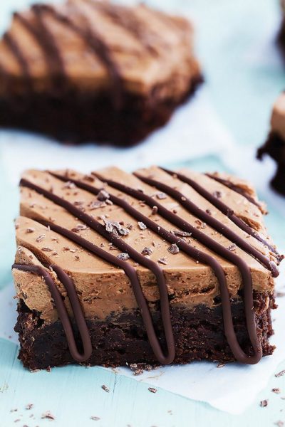 CHOCOLATE MOUSSE BROWNIES