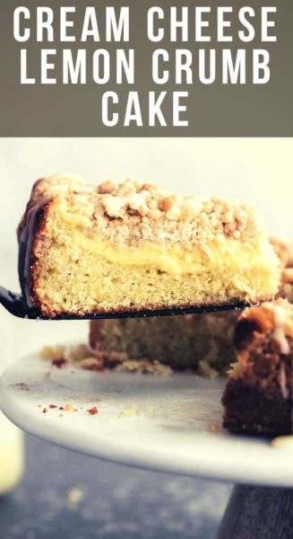 CREAM CHEESE LEMON CRUMB CAKE