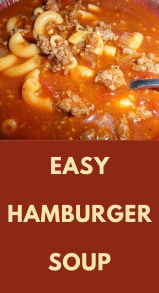 Easy Hamburger Soup - TASTYDONE