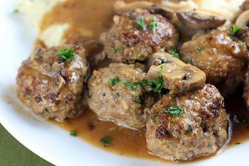 Mushroom Sauce Meatballs