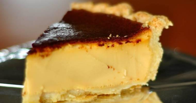 Tender egg pie with condensed milk