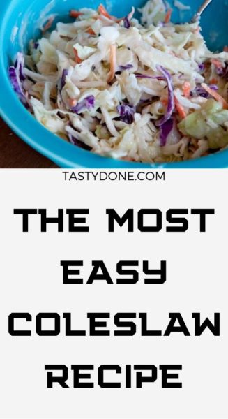 The Most Easy Coleslaw Recipe