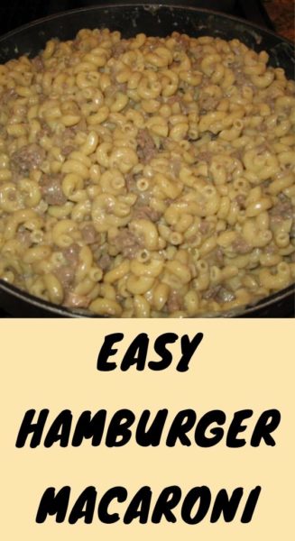 Easy Hamburger Macaroni