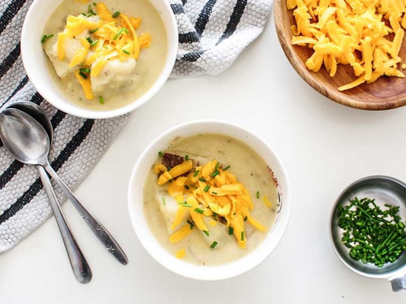 The Best Cheesy Potato Soup Recipe