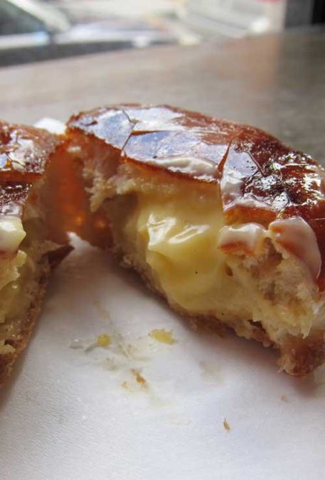 Incredibly tender Creme Brulee Doughnuts - children like them very much