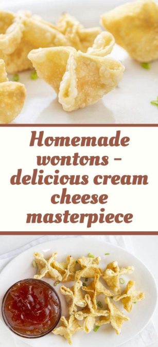 Homemade wontons - delicious cream cheese masterpiece