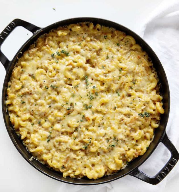 French Onion Chicken Macaroni and Cheese Recipe