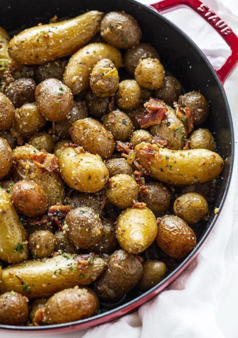 Perfectly Roasted Bacon Baby Potatoes
