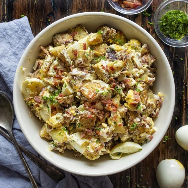 Next Level Roasted Potato Salad - TASTYDONE