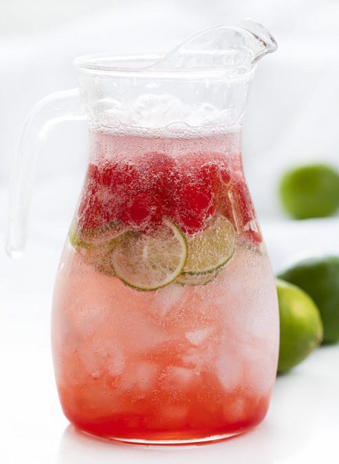 Cherry Limeade - cold, refreshing non-alcoholic drink