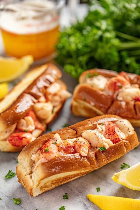 Amazing Brown Butter Lobster Rolls - TASTYDONE