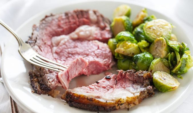 The most delicious butter and garlic crusted prime rib recipe