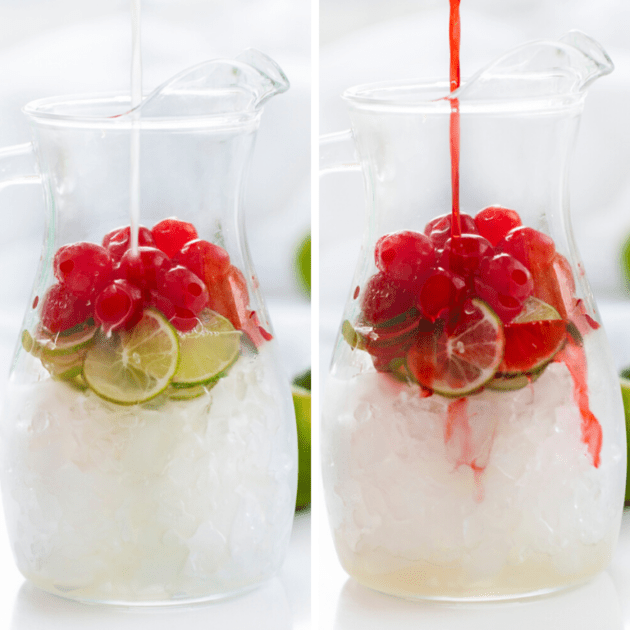 Cherry Limeade - cold, refreshing non-alcoholic drink