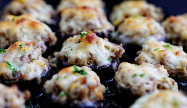 Sausage Stuffed Mushrooms - perfect appetizer recipe!