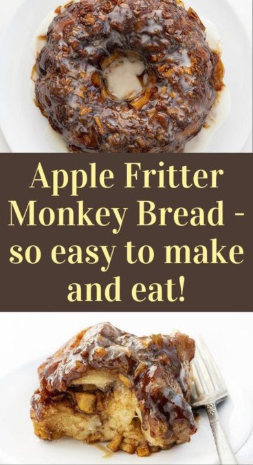 Apple Fritter Monkey Bread - so easy to make and eat!