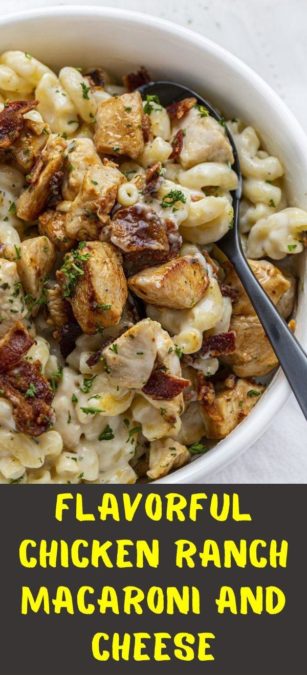 Flavorful Chicken Ranch Macaroni and Cheese