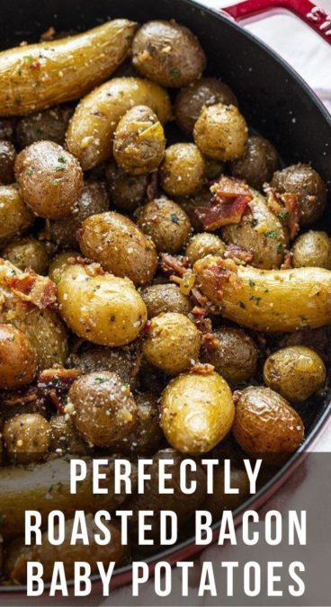 Perfectly Roasted Bacon Baby Potatoes - TASTYDONE