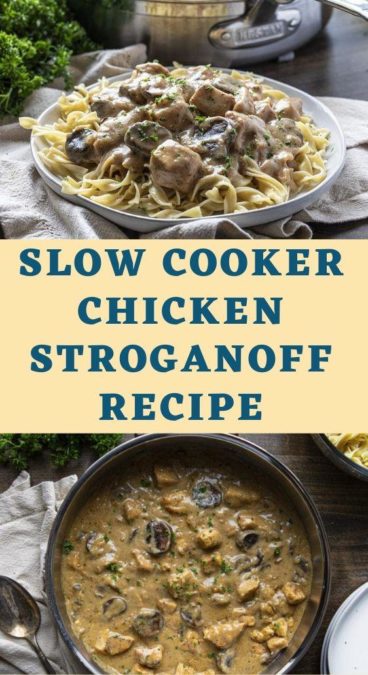 Slow Cooker Chicken Stroganoff Recipe