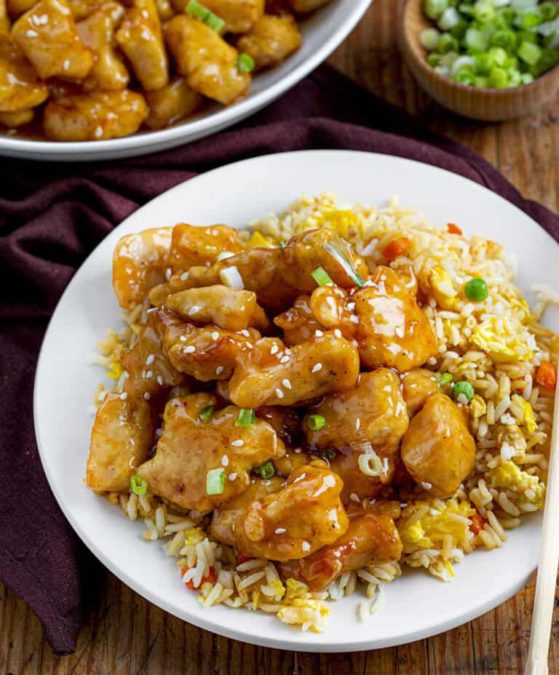 Sweet and Sour Cubed Chicken Breasts