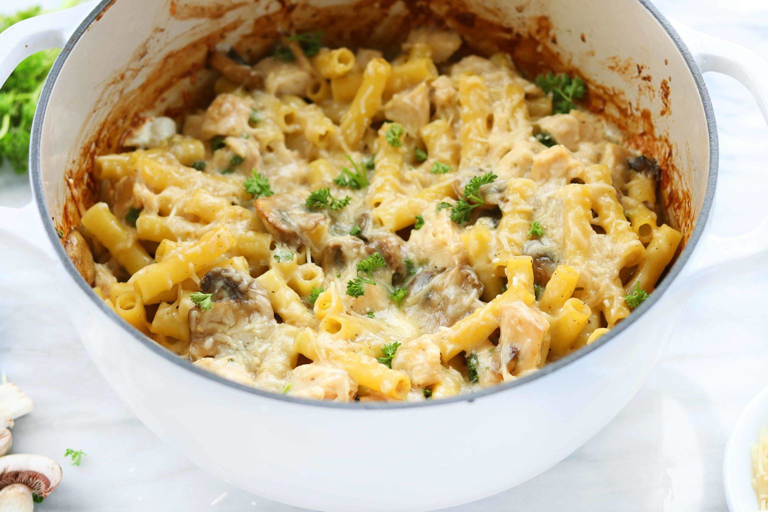 Creamy and Rich Chicken Marsala Casserole TASTYDONE