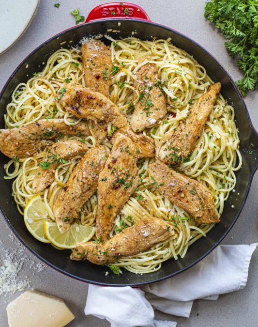 Chicken Scampi Linguini Recipe