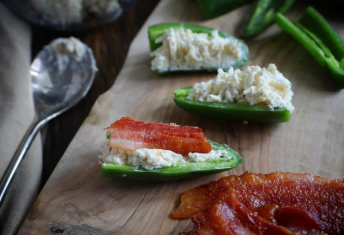 Cream Cheese and Bacon Jalapeno Poppers