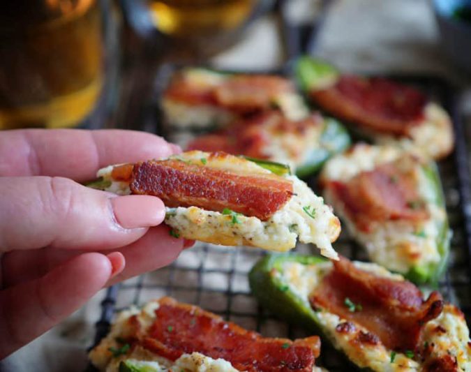 Cream Cheese and Bacon Jalapeno Poppers