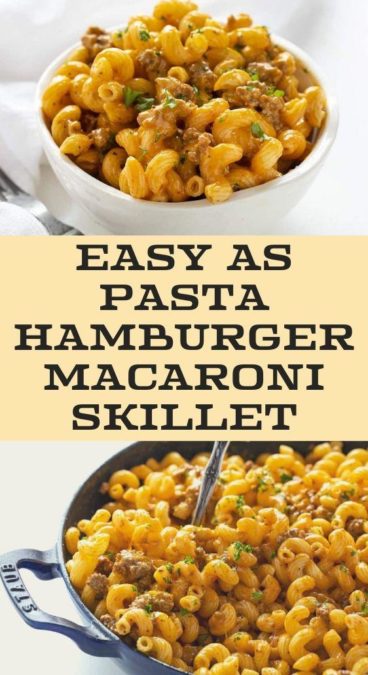 Easy as Pasta Hamburger Macaroni Skillet