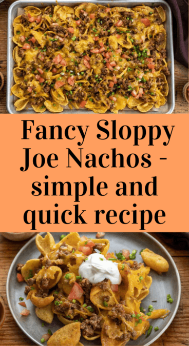 Fancy Sloppy Joe Nachos - simple and quick recipe