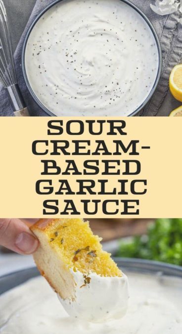 Sour Cream-based Garlic Sauce