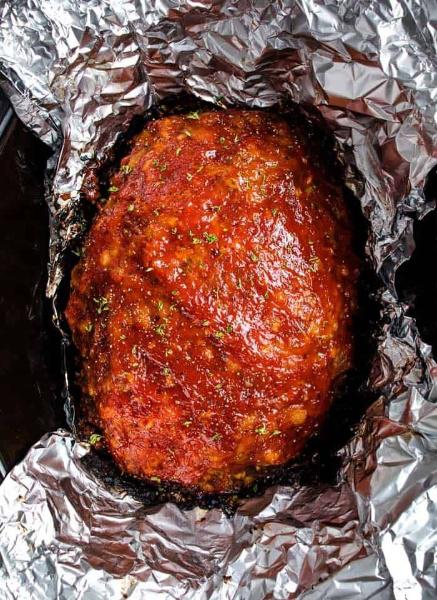 Amazingly Tender Crockpot Meatloaf Recipe