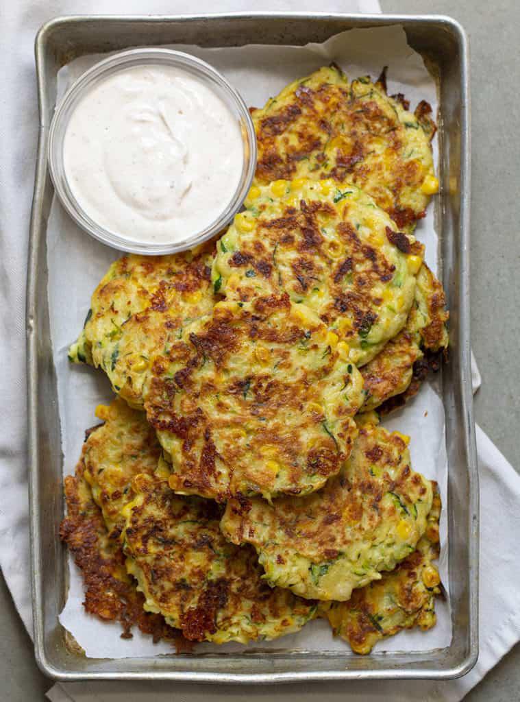 Fried to a Crispy Golden Brown Zucchini Fritters
