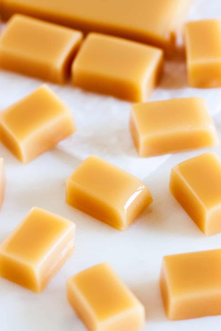 Soft and Chewy Amish Caramel Candy
