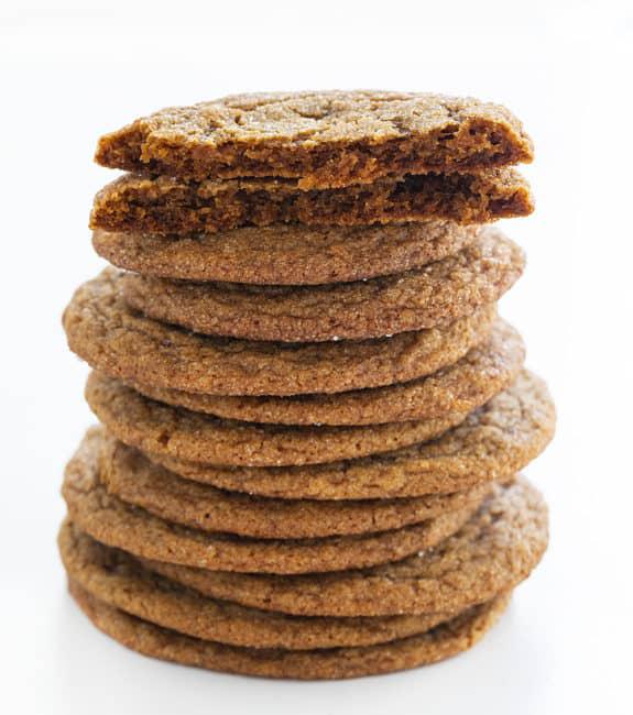 Thin and Soft Ginger Cookies