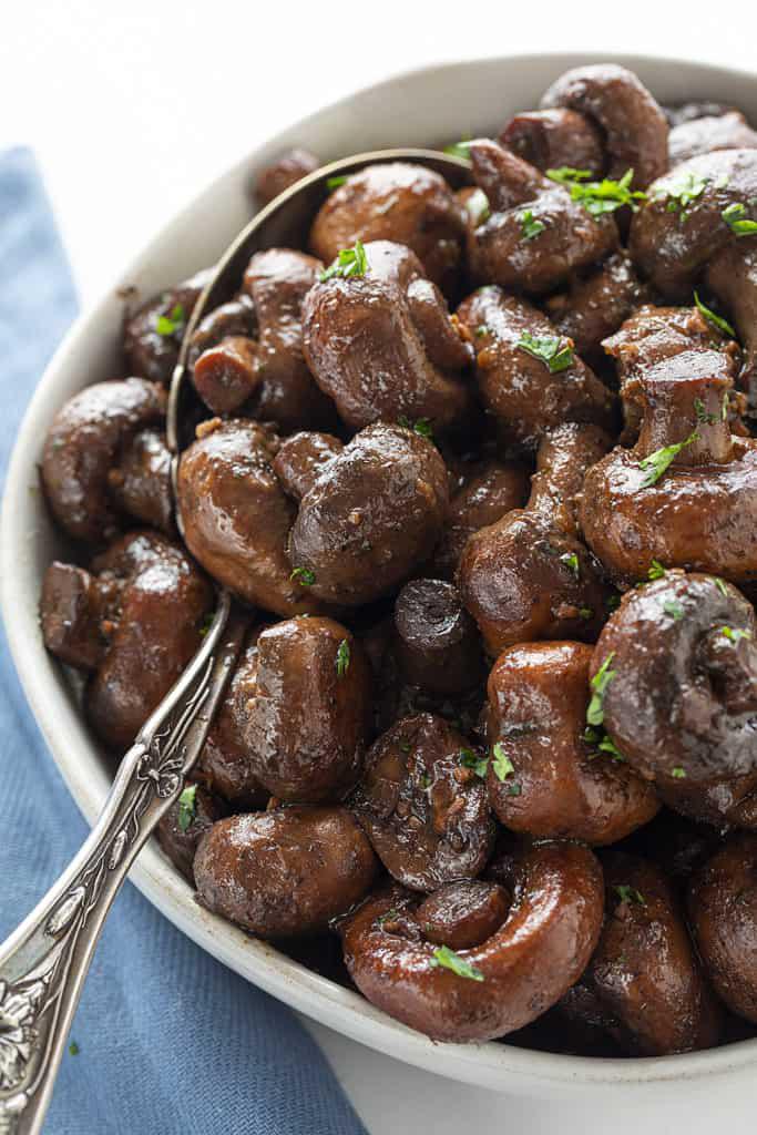 Burgundy Mushrooms - perfect complement to any steak