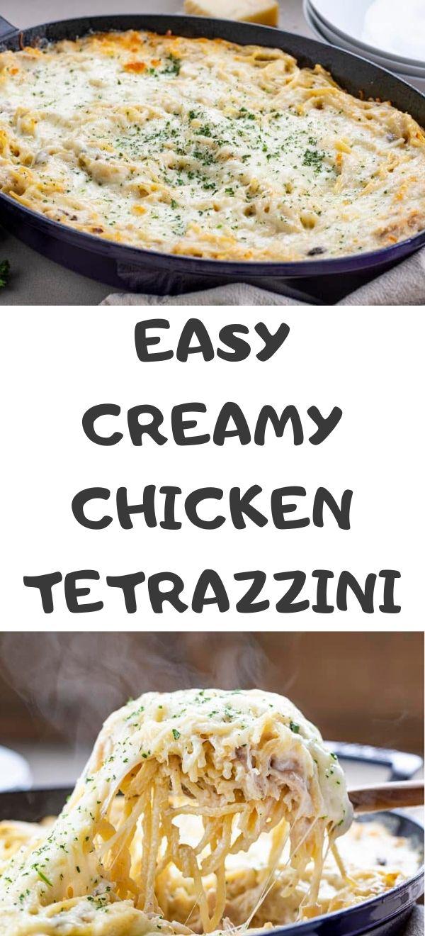Easy Creamy Chicken Tetrazzini
