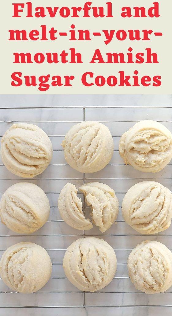 Flavorful and melt-in-your-mouth Amish Sugar Cookies
