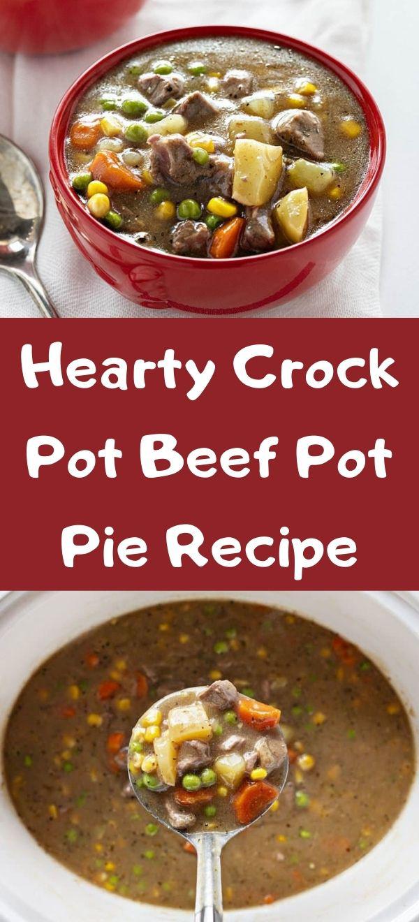 Hearty Crock Pot Beef Pot Pie Recipe