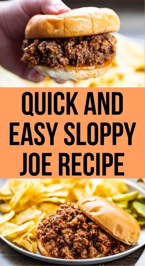 Quick and Easy Sloppy Joe recipe