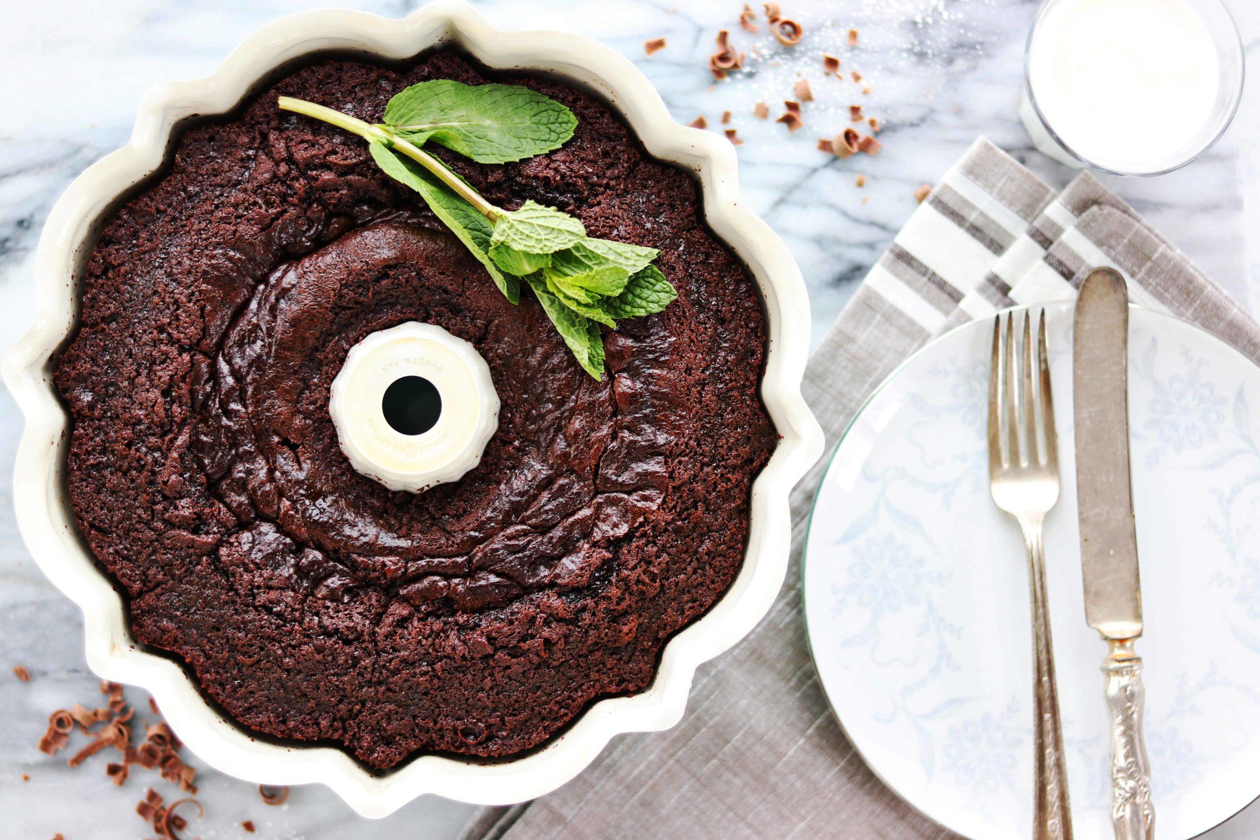 Best Homemade Chocolate Bundt Cake with Cream Cheese Filling
