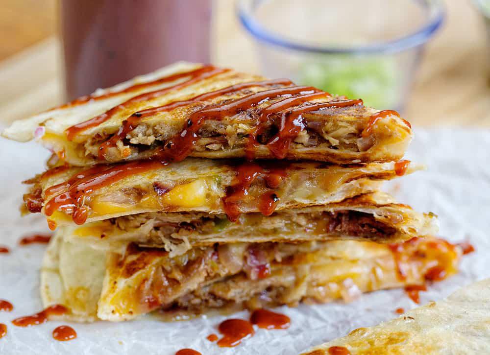 Sweet and Savory Pulled Pork Quesadilla