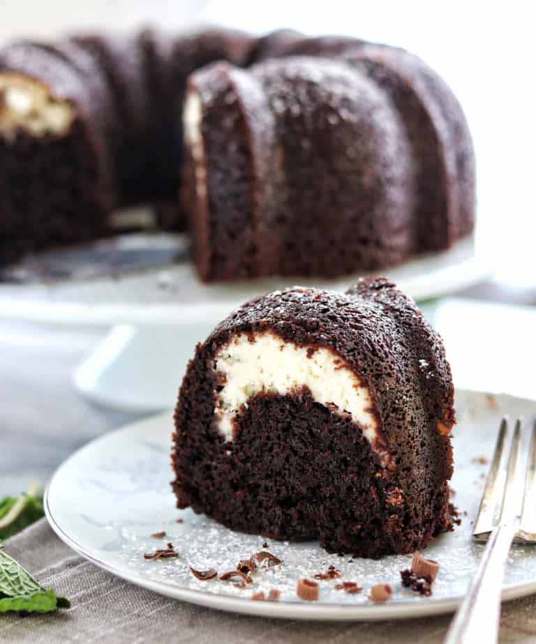 Best Homemade Chocolate Bundt Cake with Cream Cheese Filling