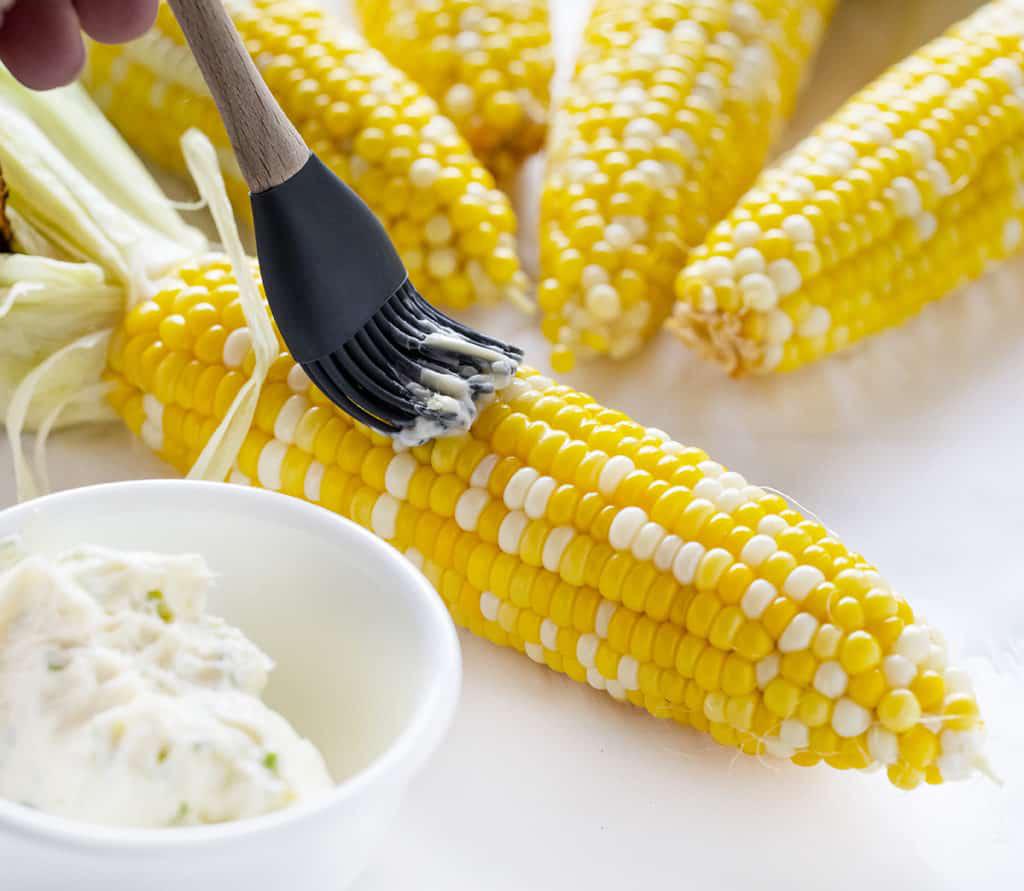 Grilled Corn on the Cob with Herbed Butter