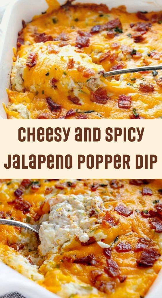 Cheesy and Spicy Jalapeno Popper Dip