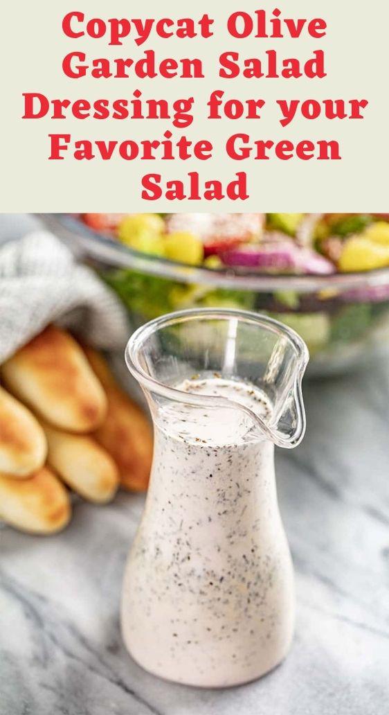 Copycat Olive Garden Salad Dressing for your Favorite Green Salad
