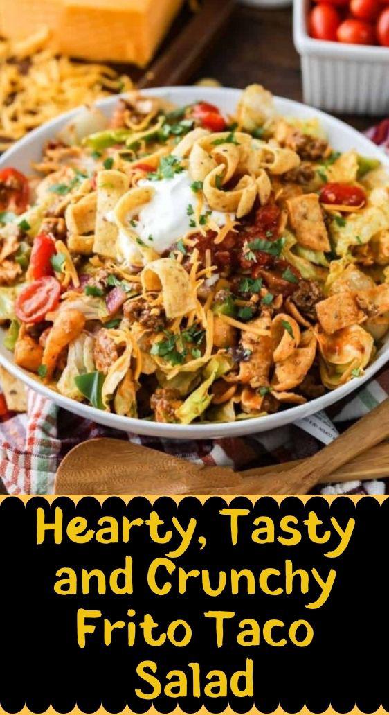 Hearty, Tasty and Crunchy Frito Taco Salad